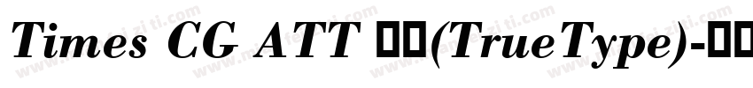 Times CG ATT 粗体(TrueType)字体转换